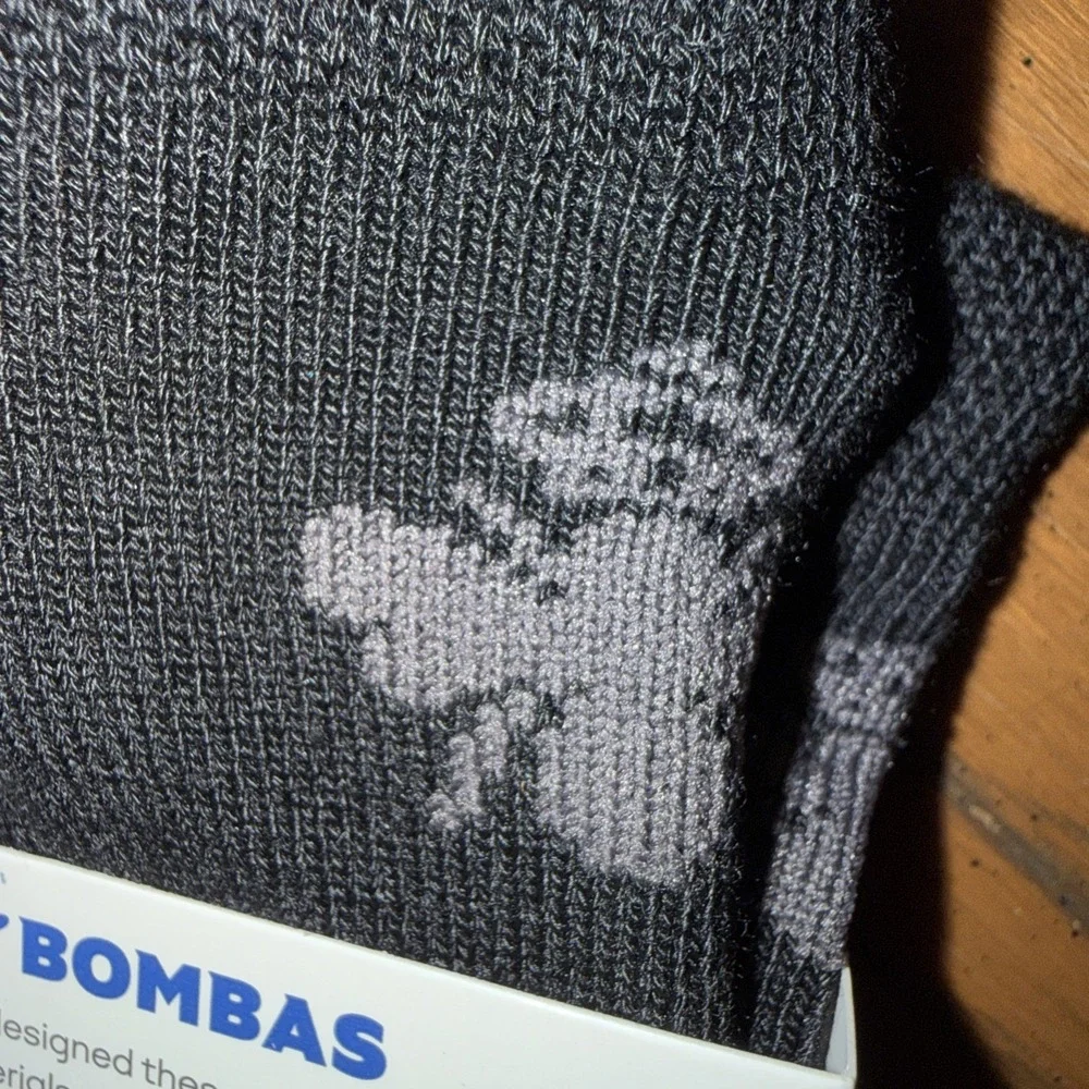 Bombas Unisex Black Comfort Ankle‎ Socks Adult Medium  2 Pair